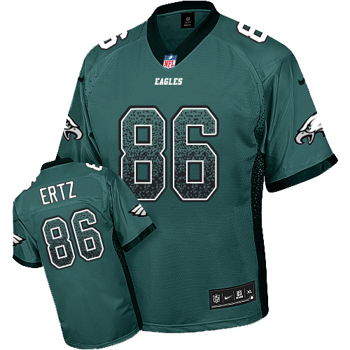 Nike Eagles #86 Zach Ertz Midnight Green Team Color Men's Stitched NFL Elite Drift Fashion Jersey - Click Image to Close